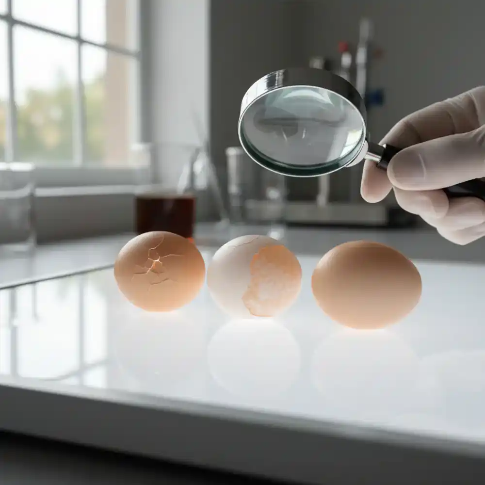Assessing egg shell quality and integrity
